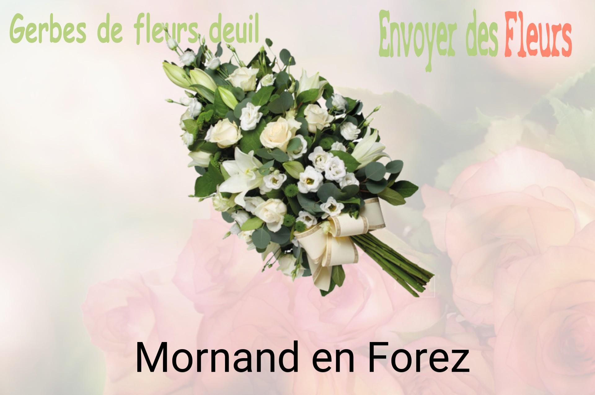 Gerbe de fleurs de deuil livrée à Mornand-en-Forez